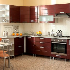 Кухни панельные с возможностью комбинирования цвета